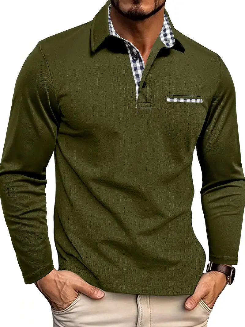 Elyo - Polo alla moda a maniche lunghe per ogni occasione