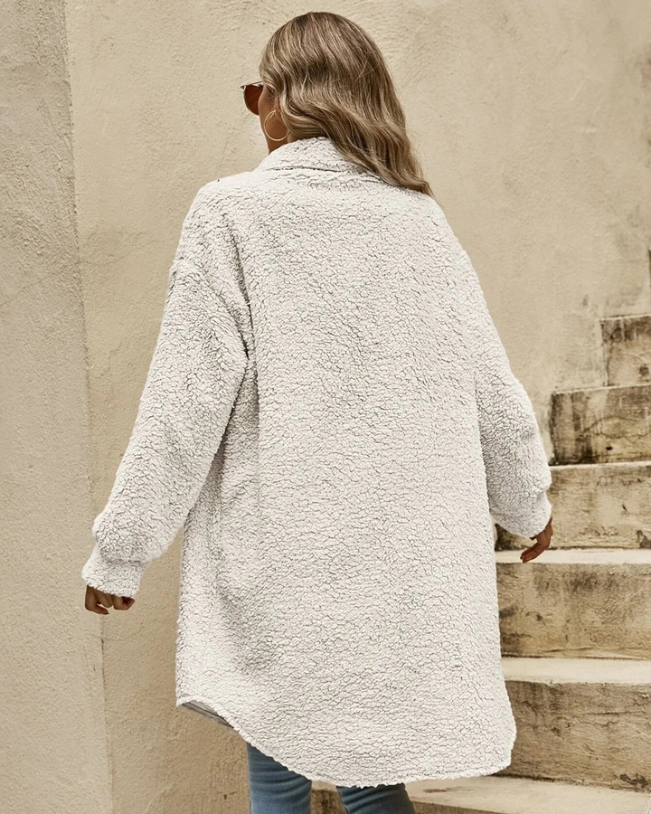 Katia - Cappotto Teddy caldo da donna per un'eleganza accogliente