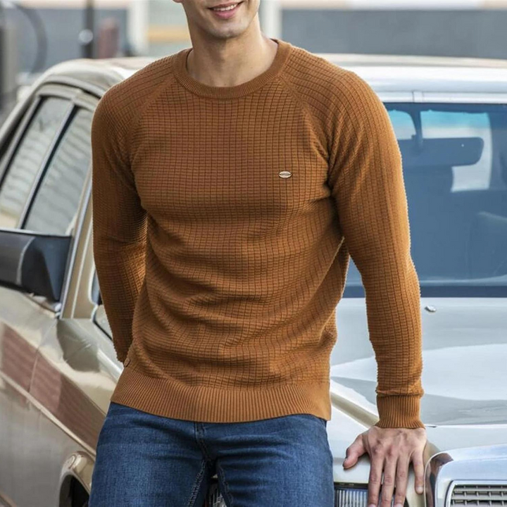Maglione da uomo alla moda con collo rotondo – Comfort e stile di NICK