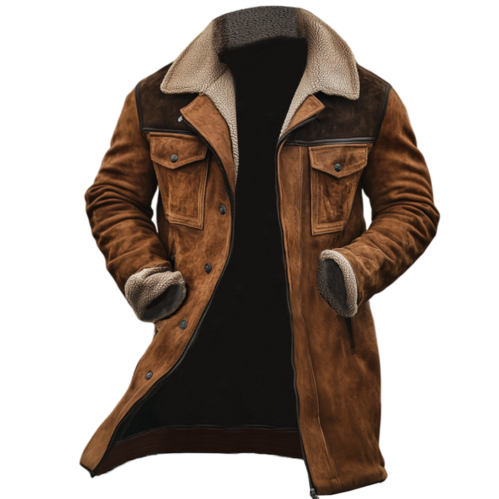 Cappotto vintage da esterno con molte tasche