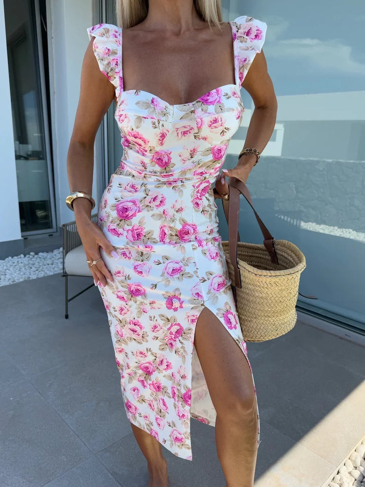 Giulietta | Vestito Midi Chic con Elegante Spacco Laterale