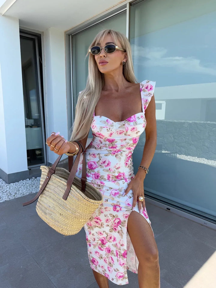 Giulietta | Vestito Midi Chic con Elegante Spacco Laterale