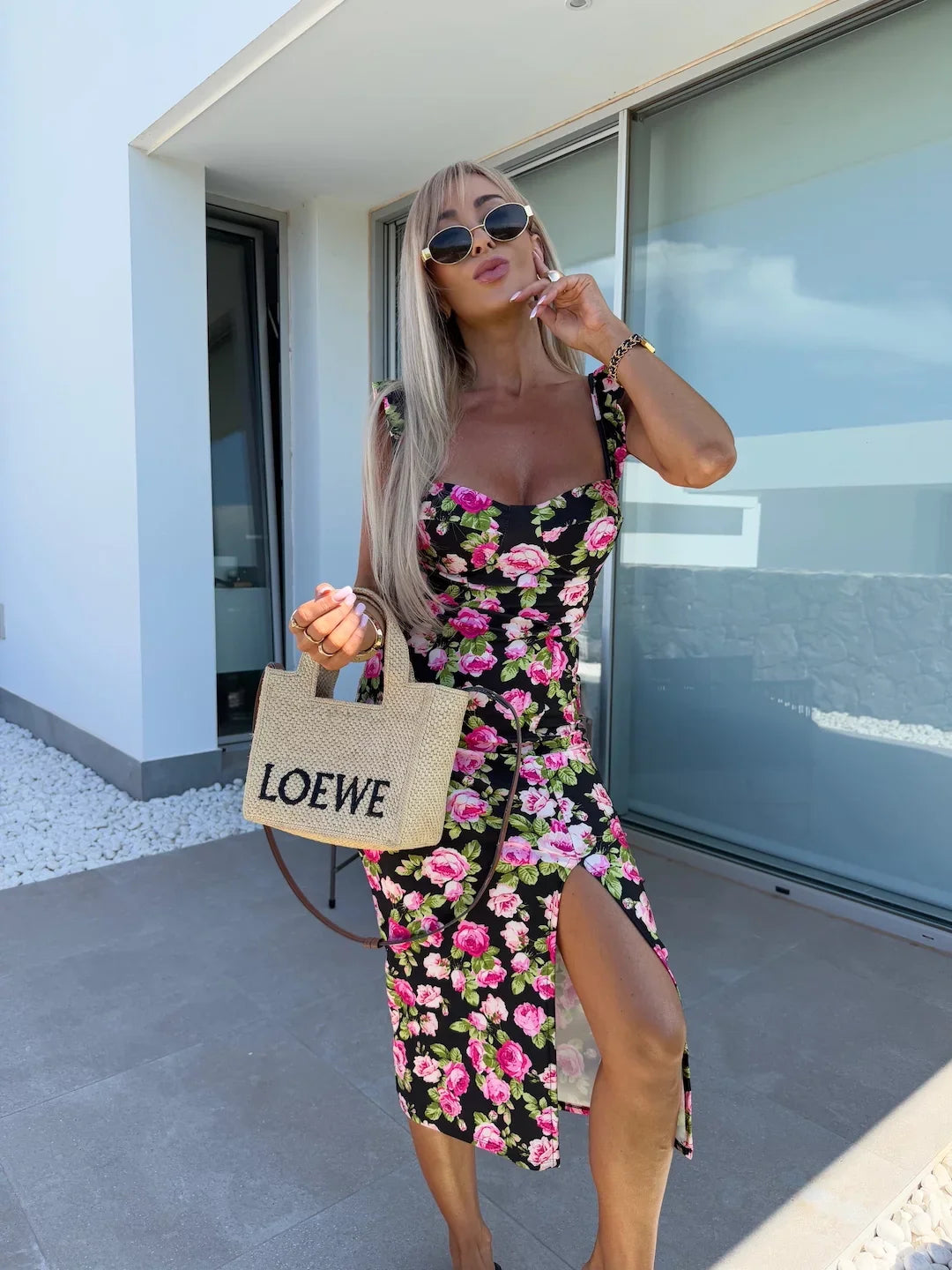 Giulietta | Vestito Midi Chic con Elegante Spacco Laterale
