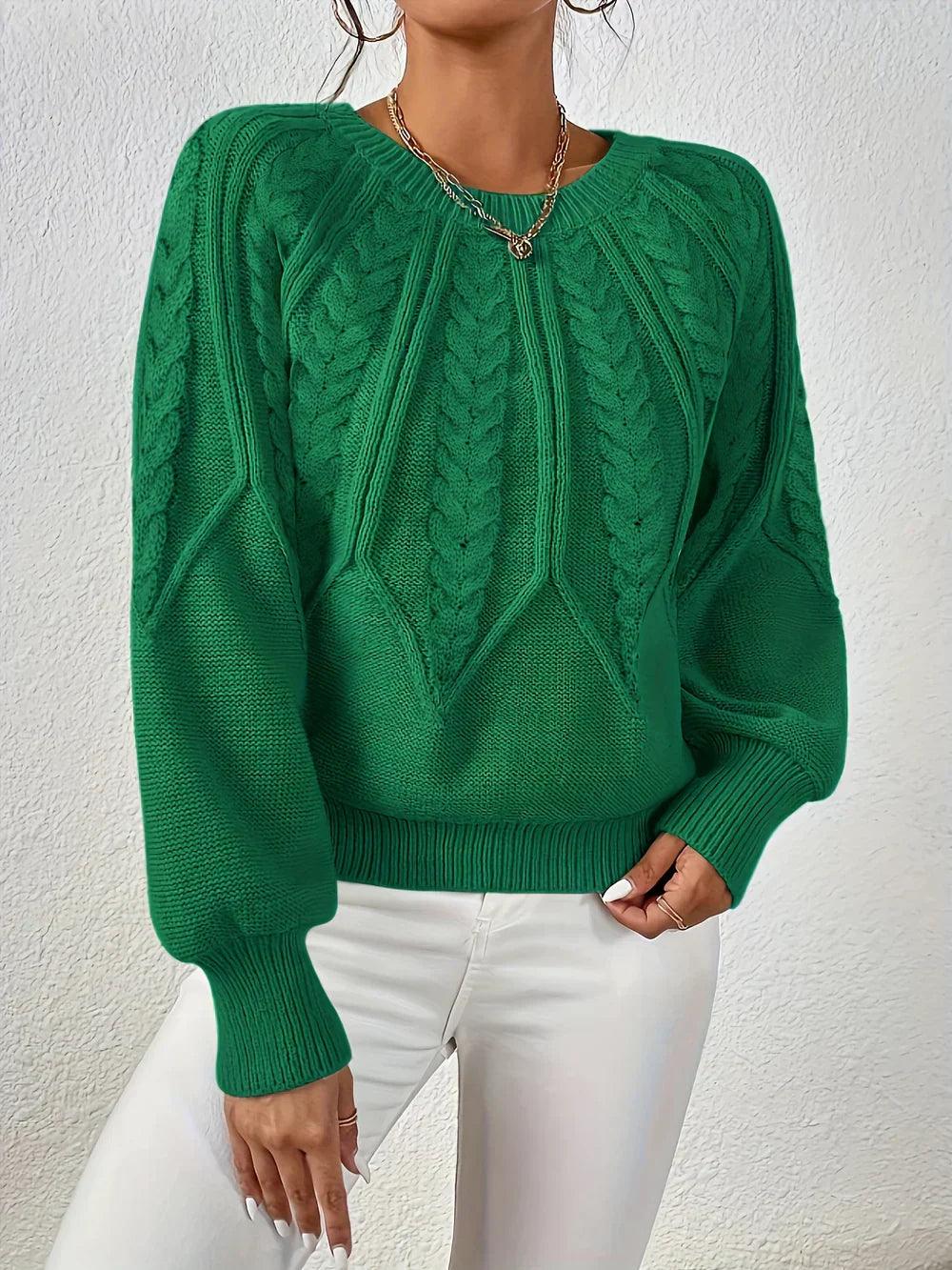 SAVINA – Maglietta in maglia comoda con dettagli floreali eleganti per un look alla moda