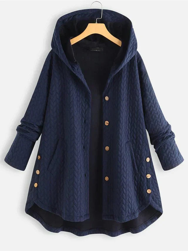 TARA – Cappotto invernale da donna – Elegante cappotto foderato con cappuccio per i giorni freddi