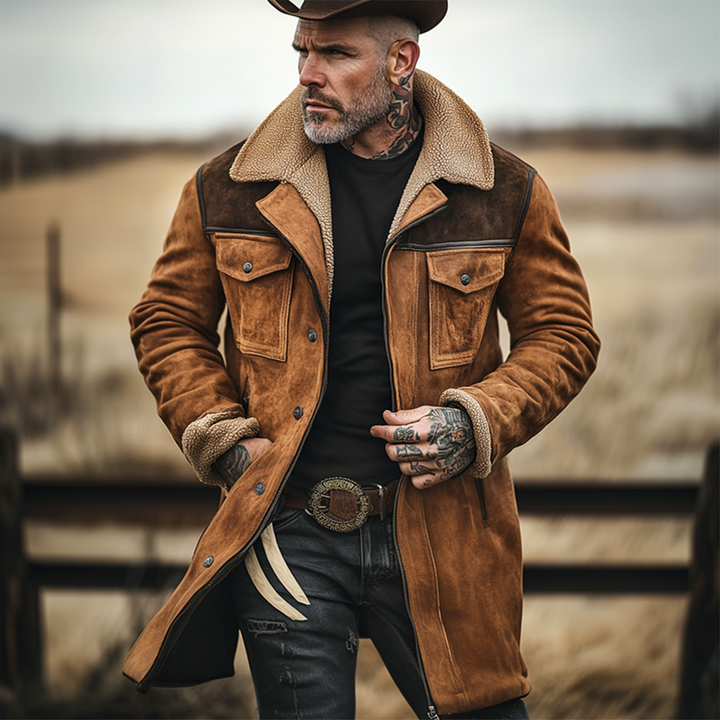 Cappotto vintage da esterno con molte tasche