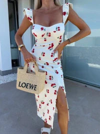 Giulietta | Vestito Midi Chic con Elegante Spacco Laterale