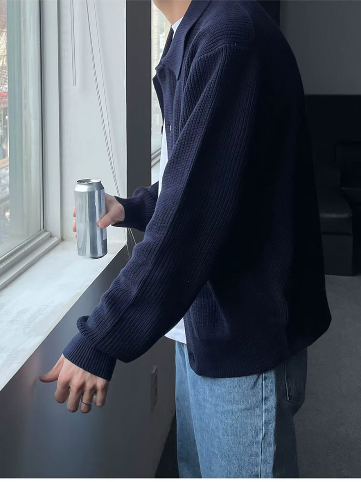 Rayden – Cardigan Slim-Fit Moderno in Stile Streetwear per uomini attenti alle ultime tendenze