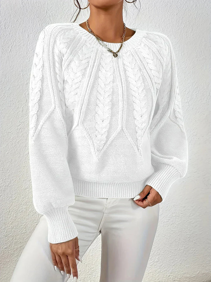SAVINA – Maglietta in maglia comoda con dettagli floreali eleganti per un look alla moda