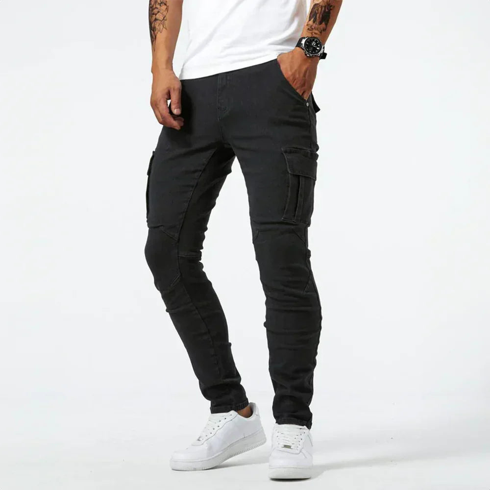 VINCENT Pantaloni Cargo Stretch da Uomo per Comfort Ottimale e Design alla Moda