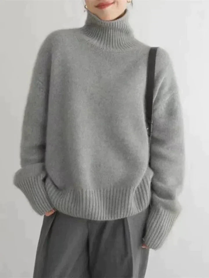 Noura™ Maglione a Collo Alto da Donna – Elegante e Confortevole