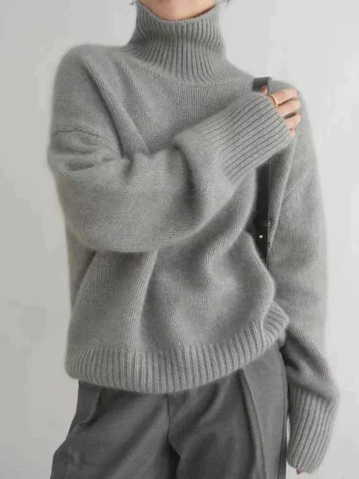Noura™ Maglione a Collo Alto da Donna – Elegante e Confortevole