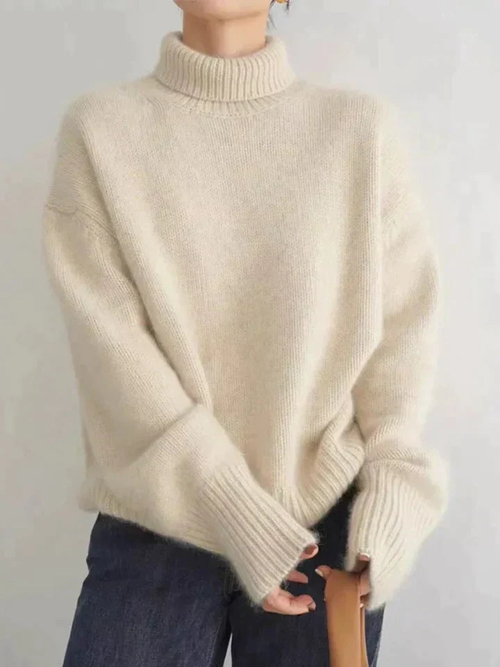 Noura™ Maglione a Collo Alto da Donna – Elegante e Confortevole