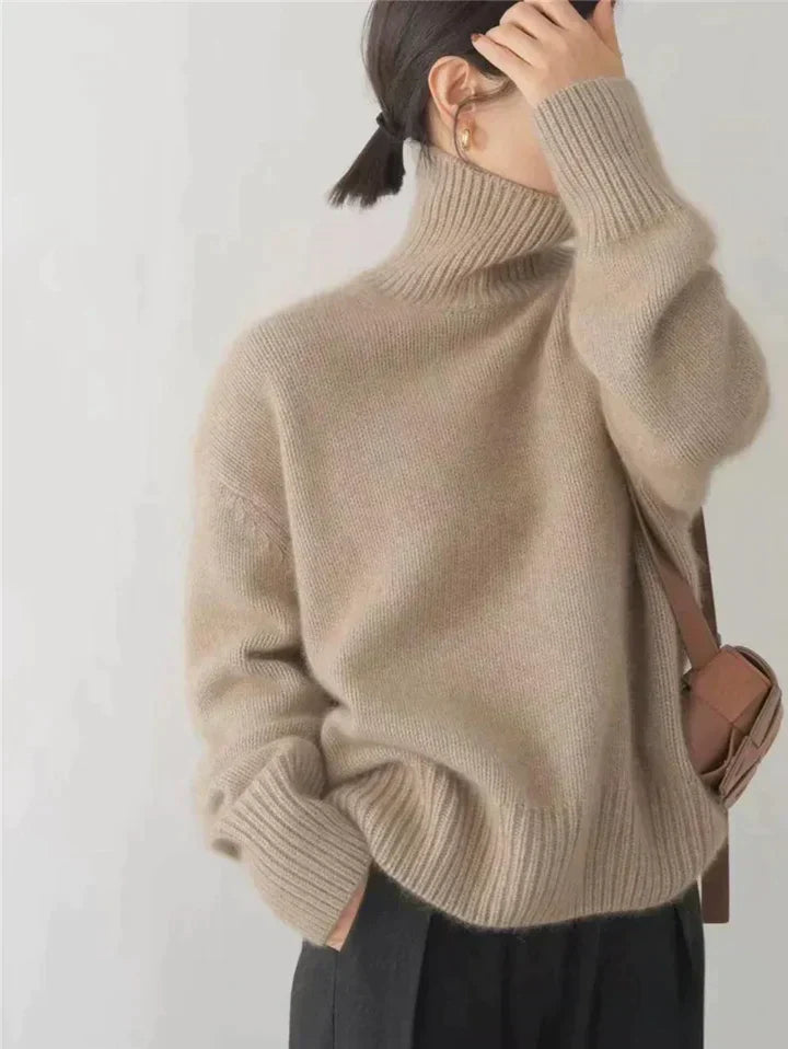 Noura™ Maglione a Collo Alto da Donna – Elegante e Confortevole