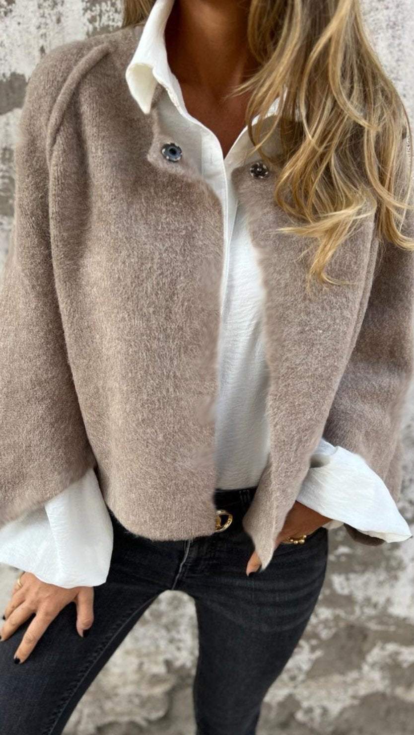 Molly Cappotto in Lana Donna a Maniche Lunghe - Eleganza e Calore in uno Stile