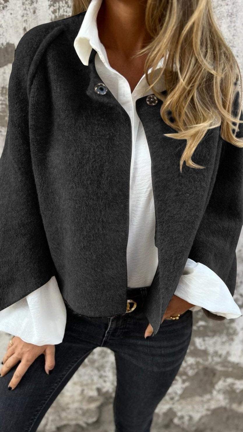 Molly Cappotto in Lana Donna a Maniche Lunghe - Eleganza e Calore in uno Stile