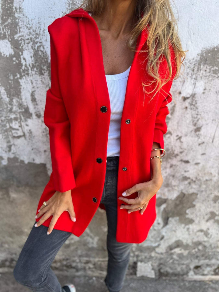 Natalie - Blazer casual elegante con cappuccio comodo per un look moderno