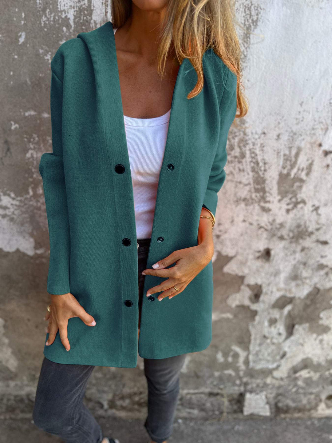 Natalie - Blazer casual elegante con cappuccio comodo per un look moderno