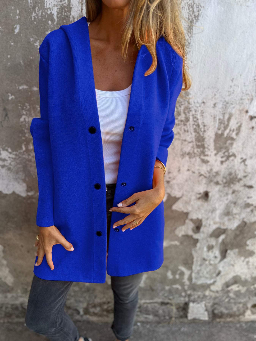 Natalie - Blazer casual elegante con cappuccio comodo per un look moderno