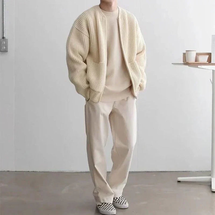 LOIC – Cardigan da Uomo – Stilevole e Comodo, Minimo in Design