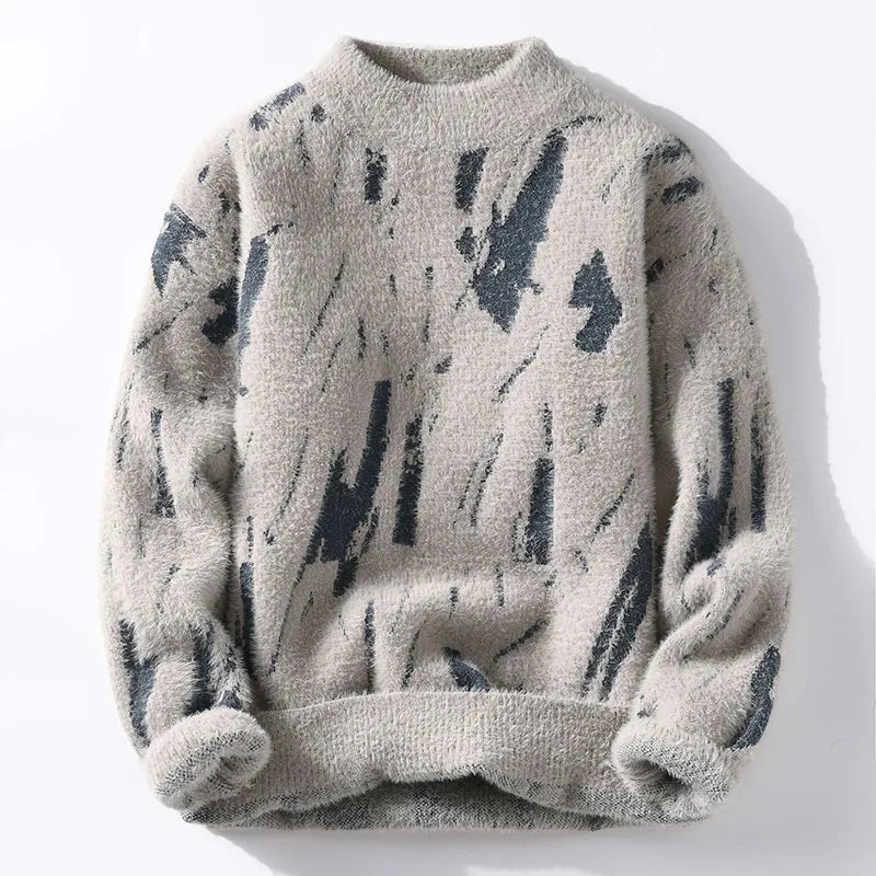 RILEY - Felpa di design artistico invernale per calore elegante