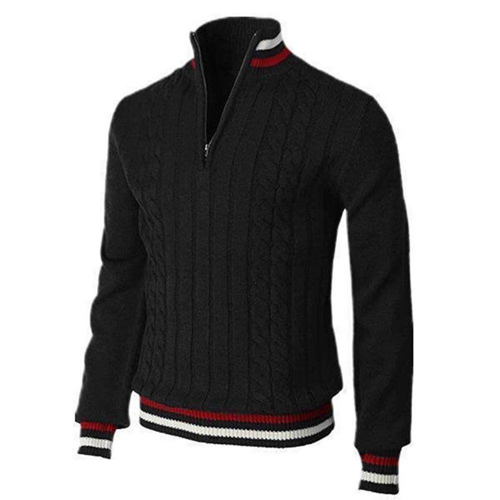 MARSHALL – Maglione con collo a treccia elegante e comodo con zip