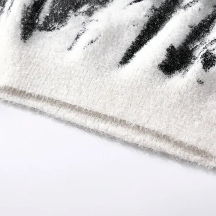RILEY - Felpa di design artistico invernale per calore elegante