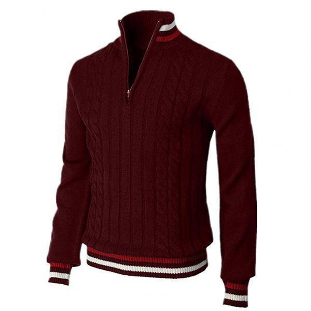 MARSHALL – Maglione con collo a treccia elegante e comodo con zip