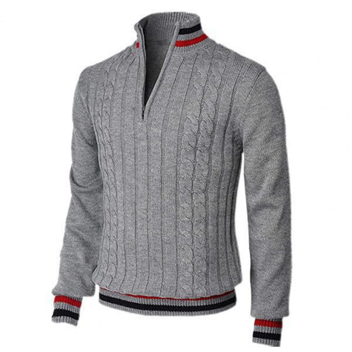 MARSHALL – Maglione con collo a treccia elegante e comodo con zip