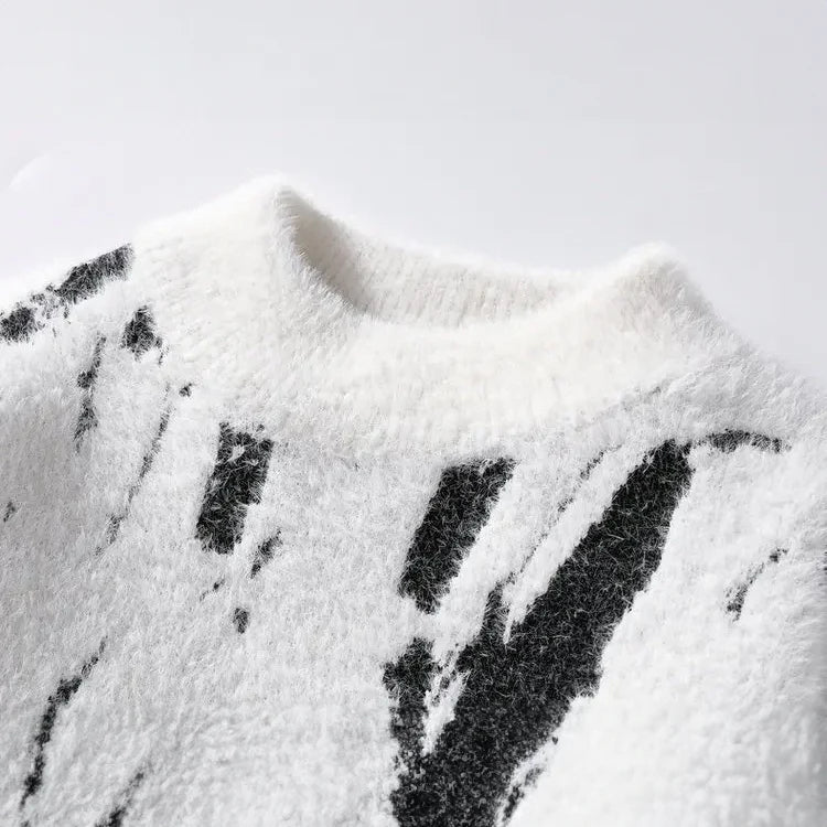 RILEY - Felpa di design artistico invernale per calore elegante