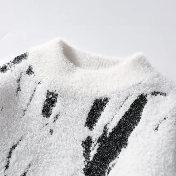 RILEY - Felpa di design artistico invernale per calore elegante