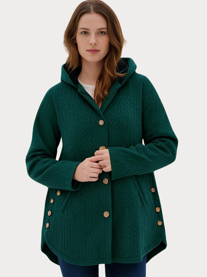TARA – Cappotto invernale da donna – Elegante cappotto foderato con cappuccio per i giorni freddi