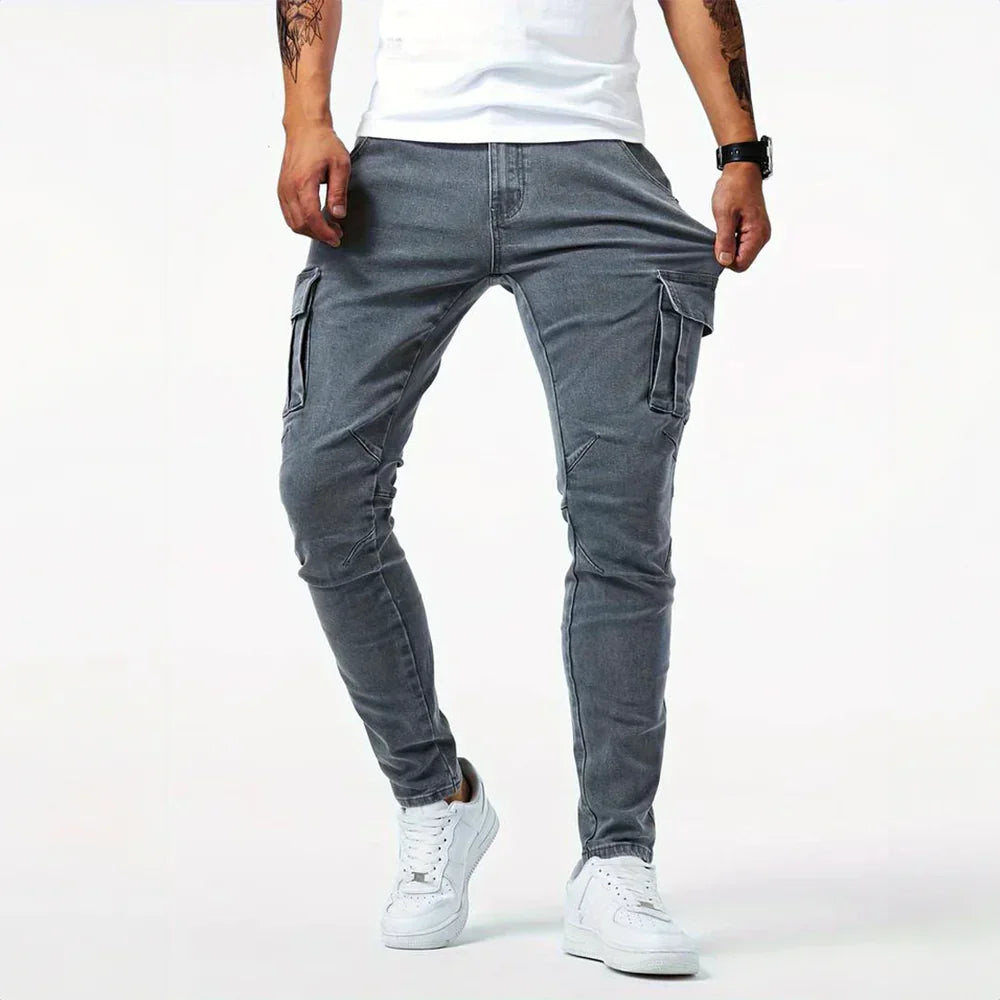 VINCENT Pantaloni Cargo Stretch da Uomo per Comfort Ottimale e Design alla Moda