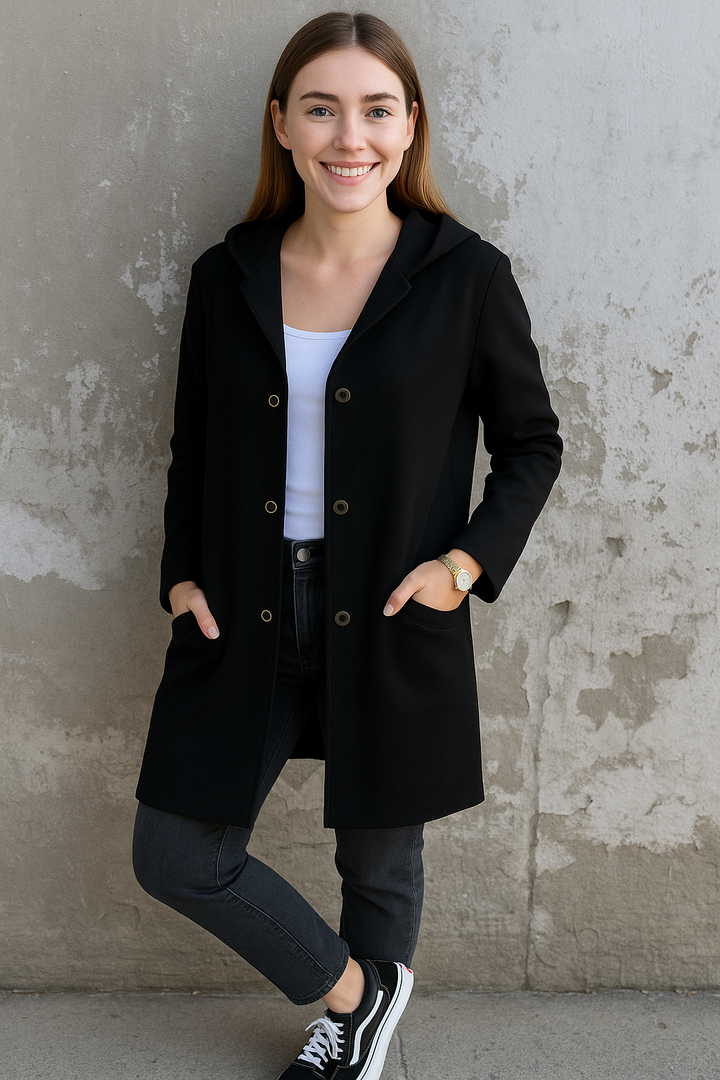 Natalie - Blazer casual elegante con cappuccio comodo per un look moderno