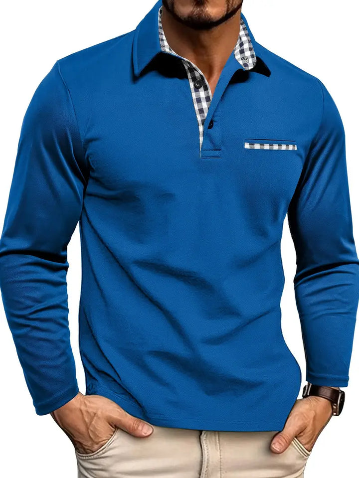 Elyo - Polo alla moda a maniche lunghe per ogni occasione