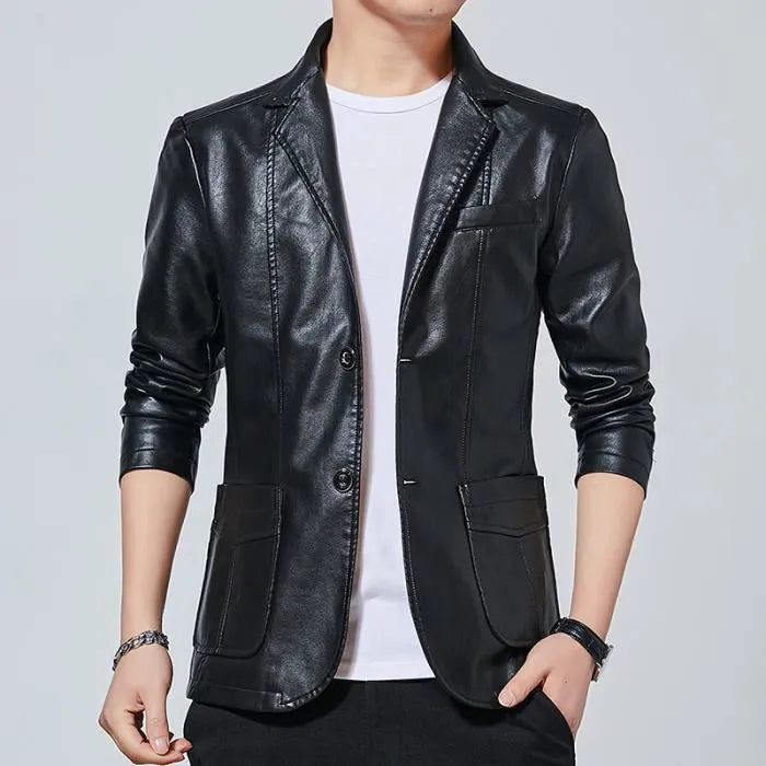 Giacca di pelle alla moda Davids™ per un look di tendenza