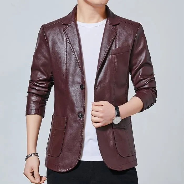 Giacca di pelle alla moda Davids™ per un look di tendenza