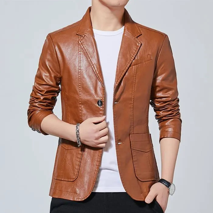 Giacca di pelle alla moda Davids™ per un look di tendenza