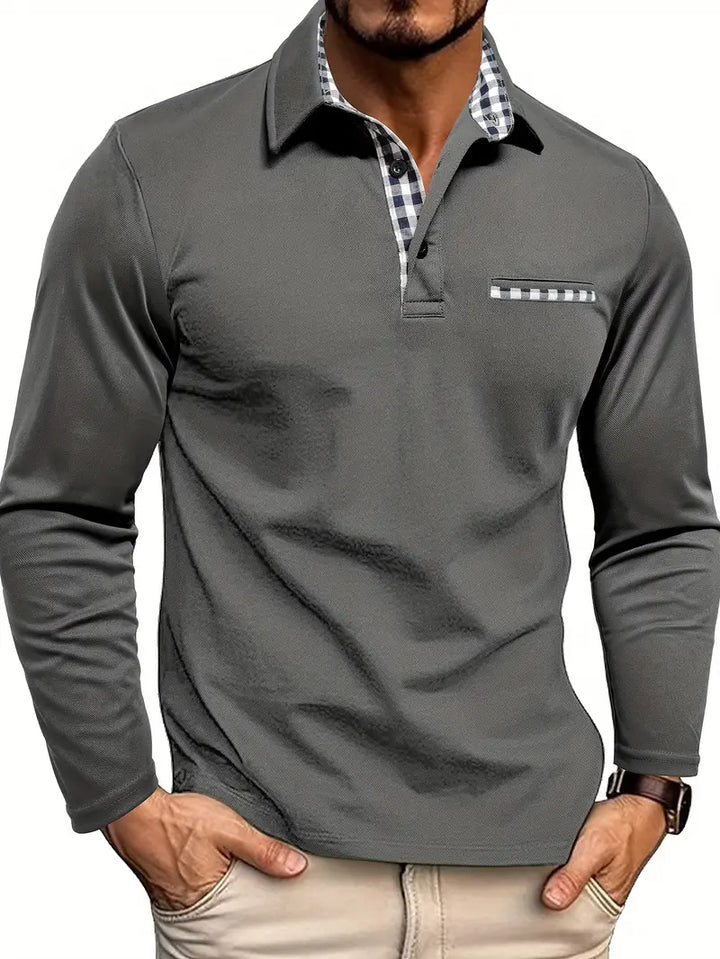 Elyo - Polo alla moda a maniche lunghe per ogni occasione