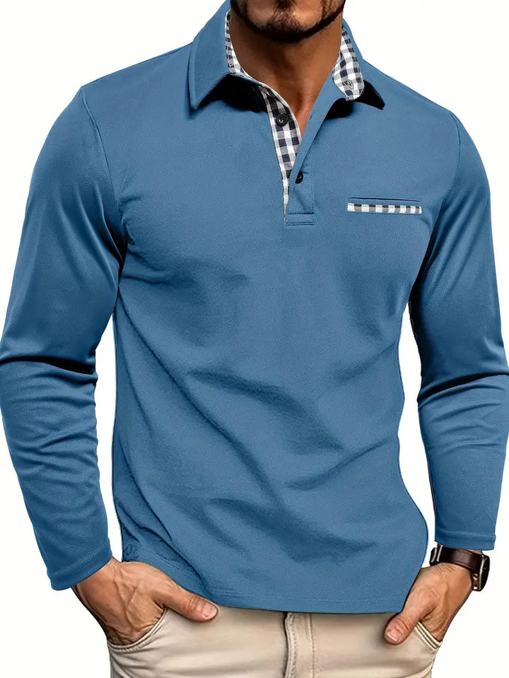 Elyo - Polo alla moda a maniche lunghe per ogni occasione