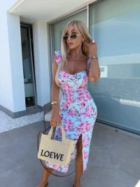 Giulietta | Vestito Midi Chic con Elegante Spacco Laterale