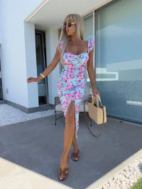 Giulietta | Vestito Midi Chic con Elegante Spacco Laterale