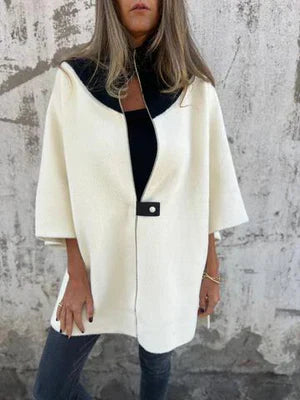 Corana - Giacca alla moda con colletto alto e zip corta pratica