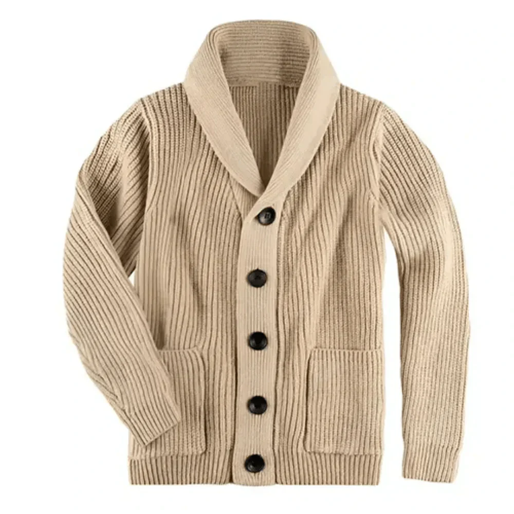 SERENO – Il cardigan trapuntato con colletto per un comfort elegante e strutturato